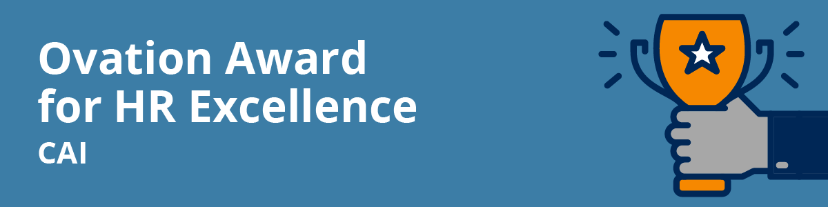 Our team received the Ovation Award for HR Excellence.