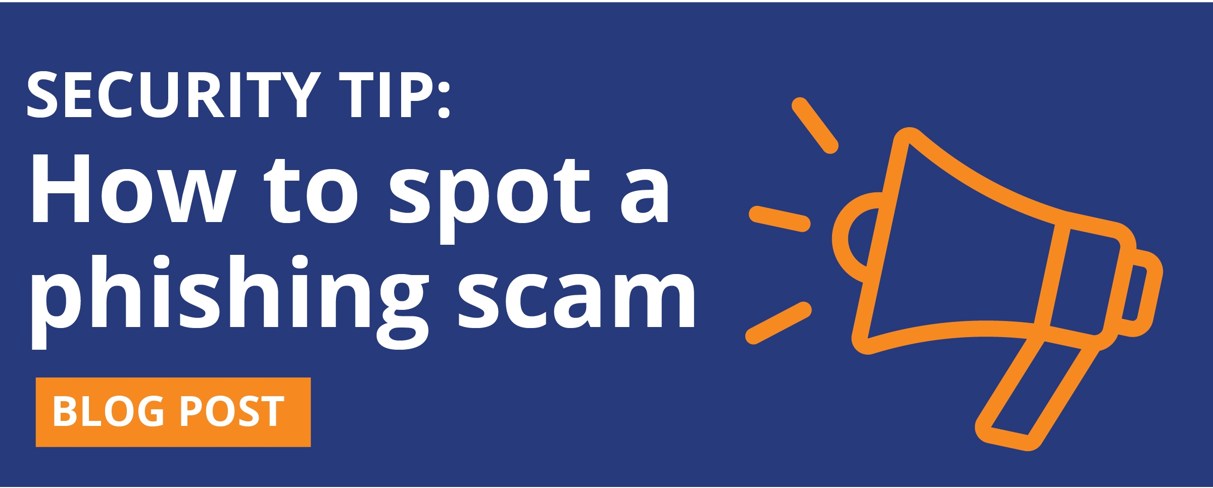 Blog with tips on how to spot a phishing scam