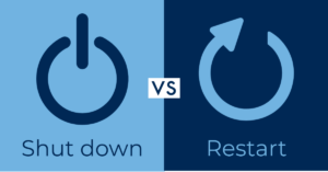 shut down vs restart