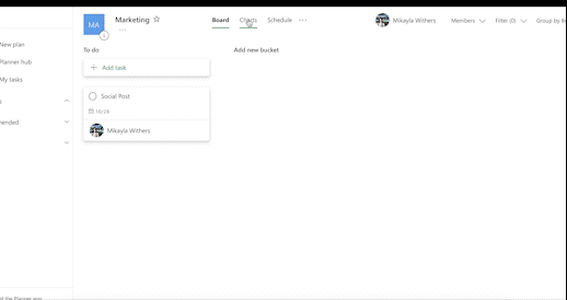 Board Charts and Schedule views