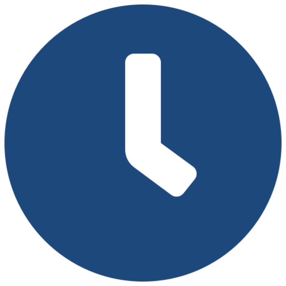 Clock Blue Icon