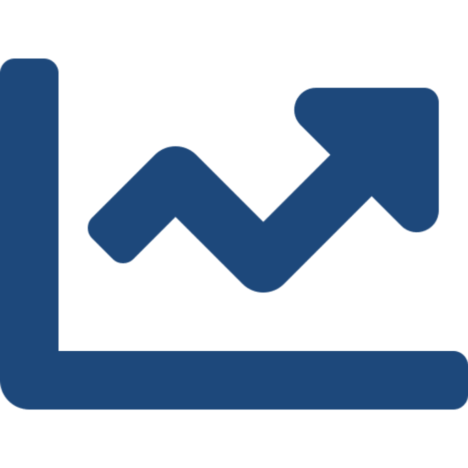 Growth Blue Icon